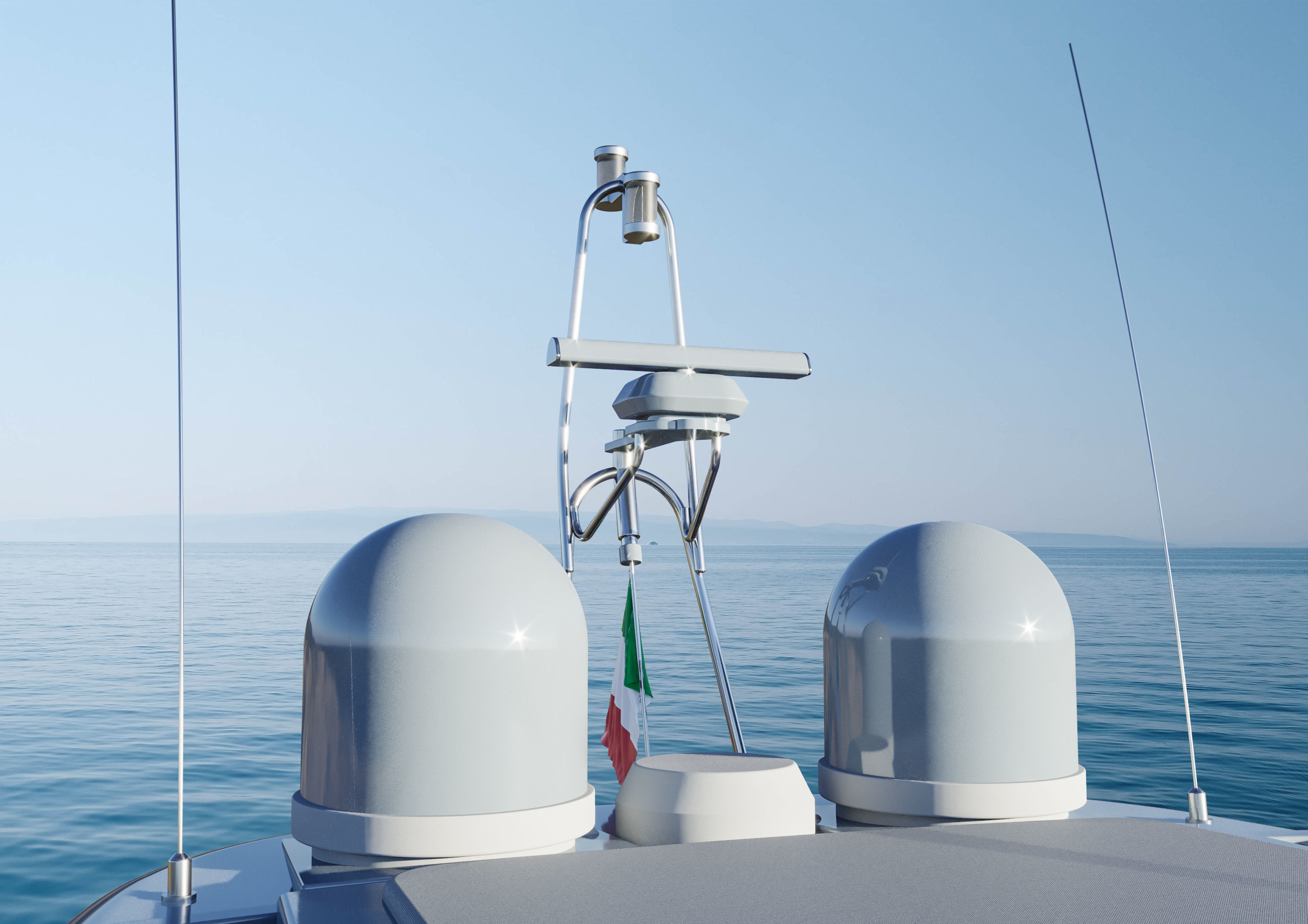 Riva 88 Domino Yacht - Render and 3D print 3D model_9