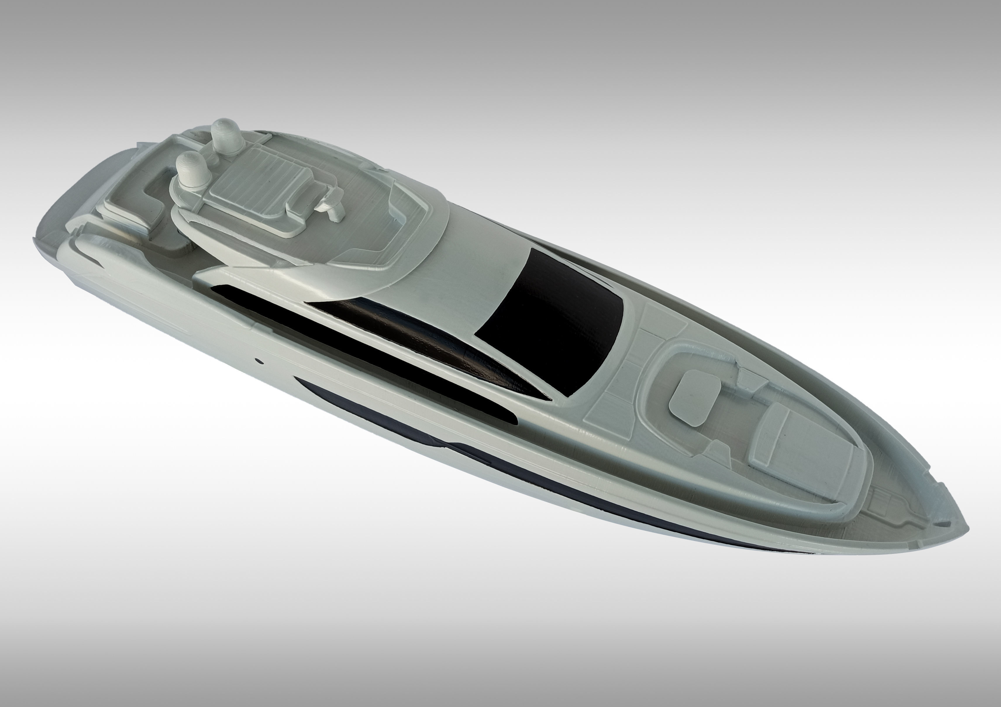 Riva 88 Domino Yacht - Render and 3D print 3D model_16