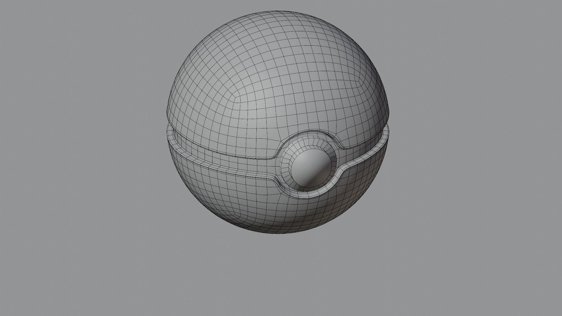 Pokeball pokemon egg 3D model_6