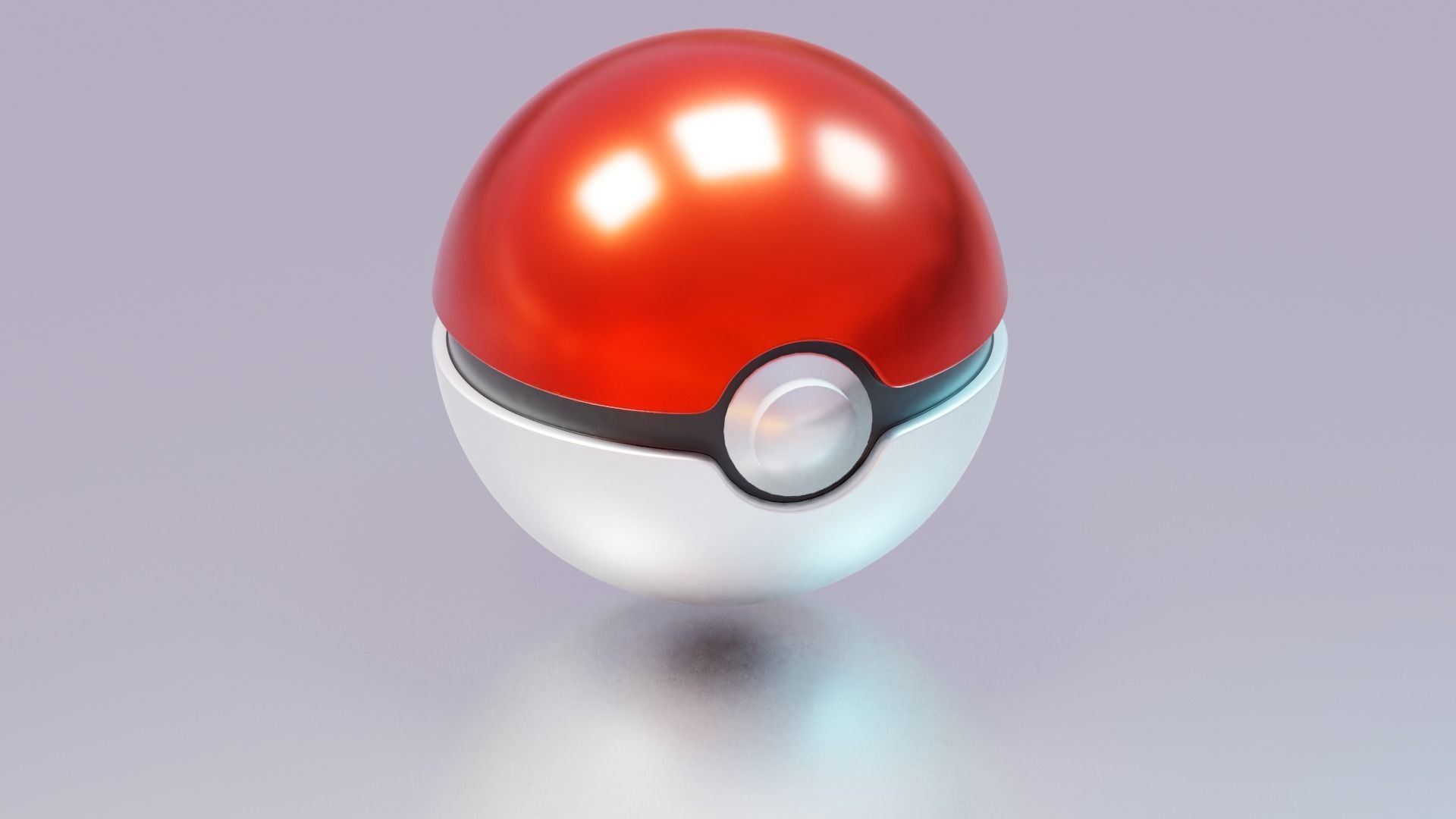 Pokeball pokemon egg 3D model_5