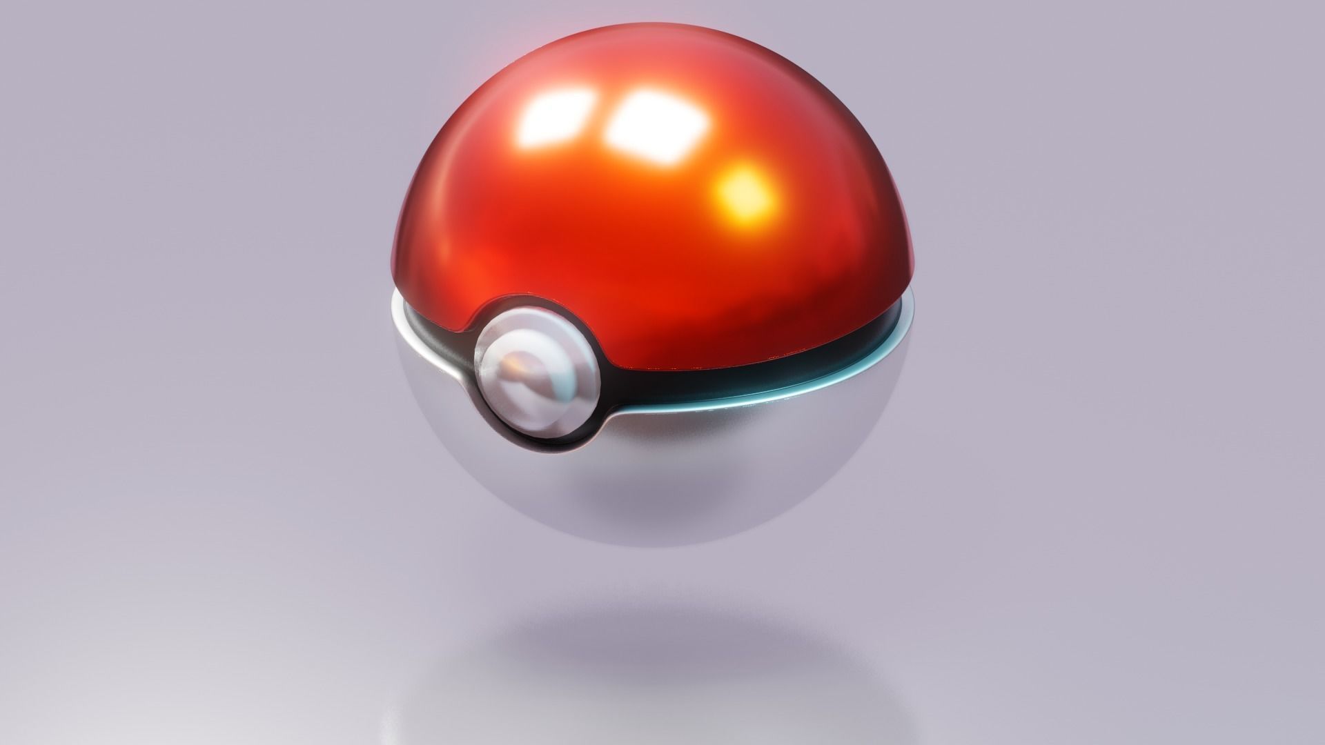 Pokeball pokemon egg 3D model_3