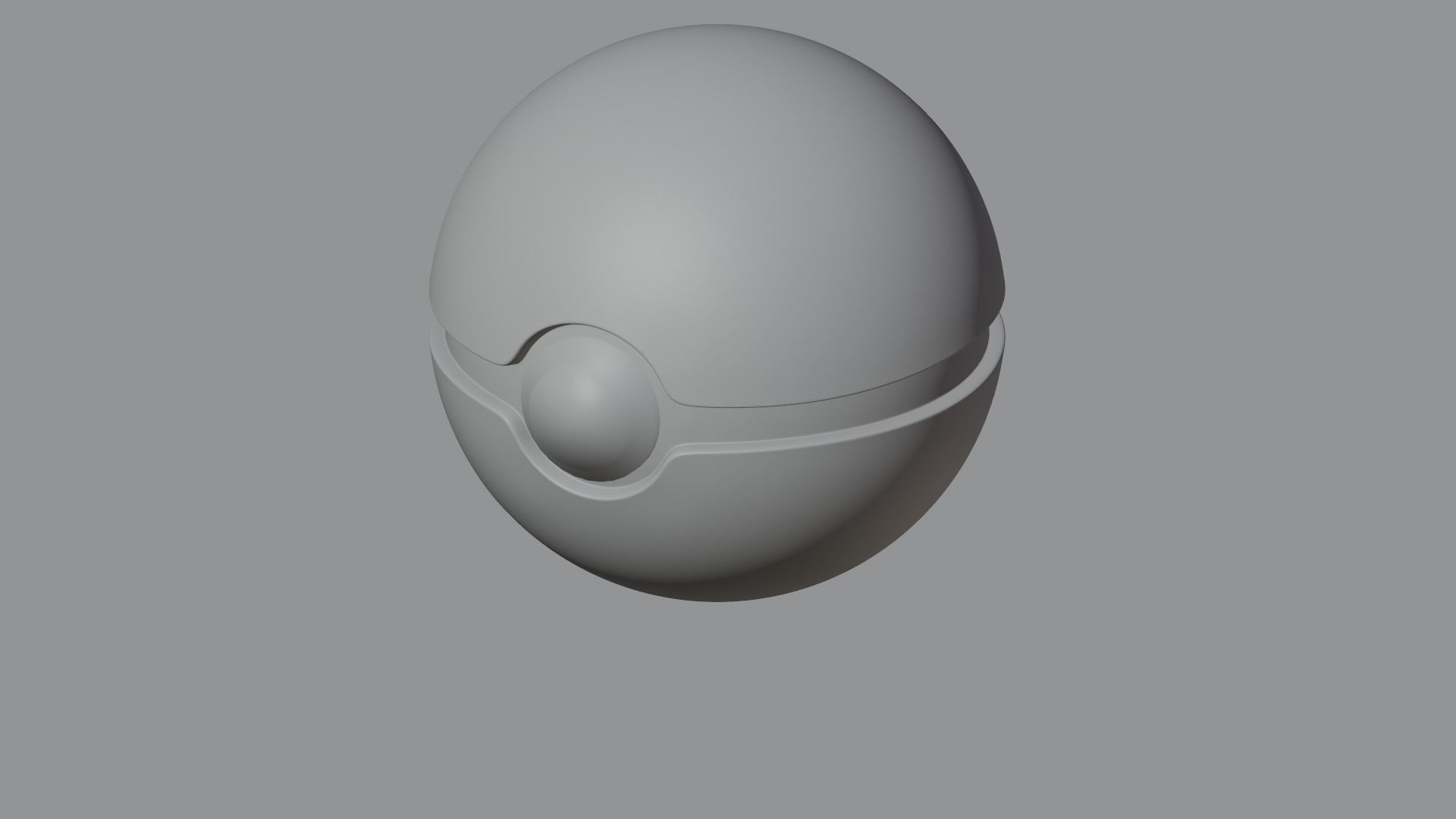 Pokeball pokemon egg 3D model_2
