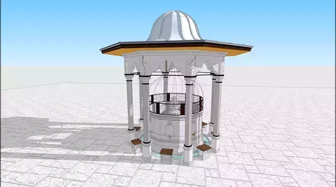 Istanbul Laleli Cami Sadirvani - Mosque Fountain