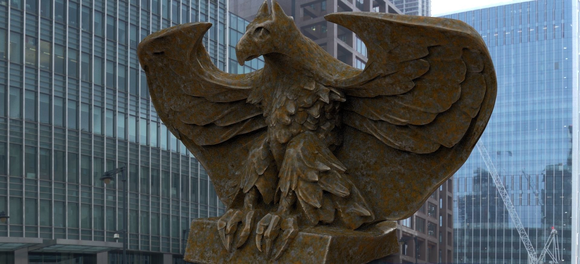 Gotham city Eagle 3D model_2