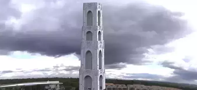 Arena tower Gatehouse Detailed taller 3D 3D model