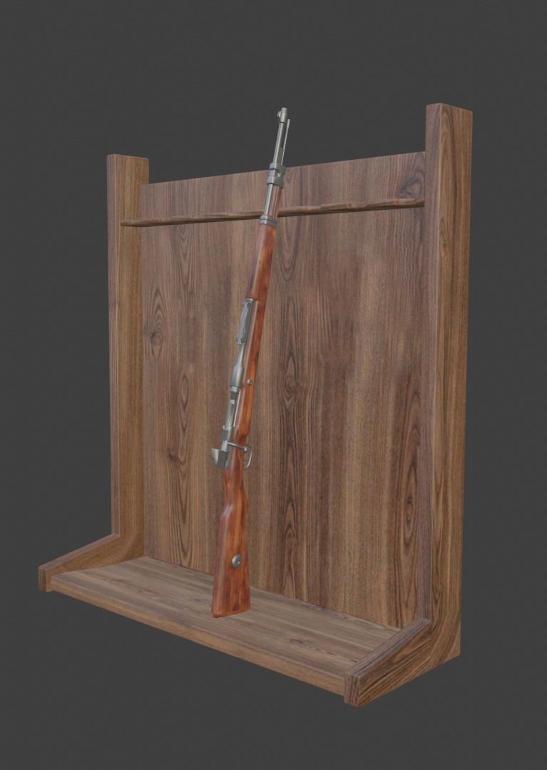 ww2 trench and bunker pack 3D model_34