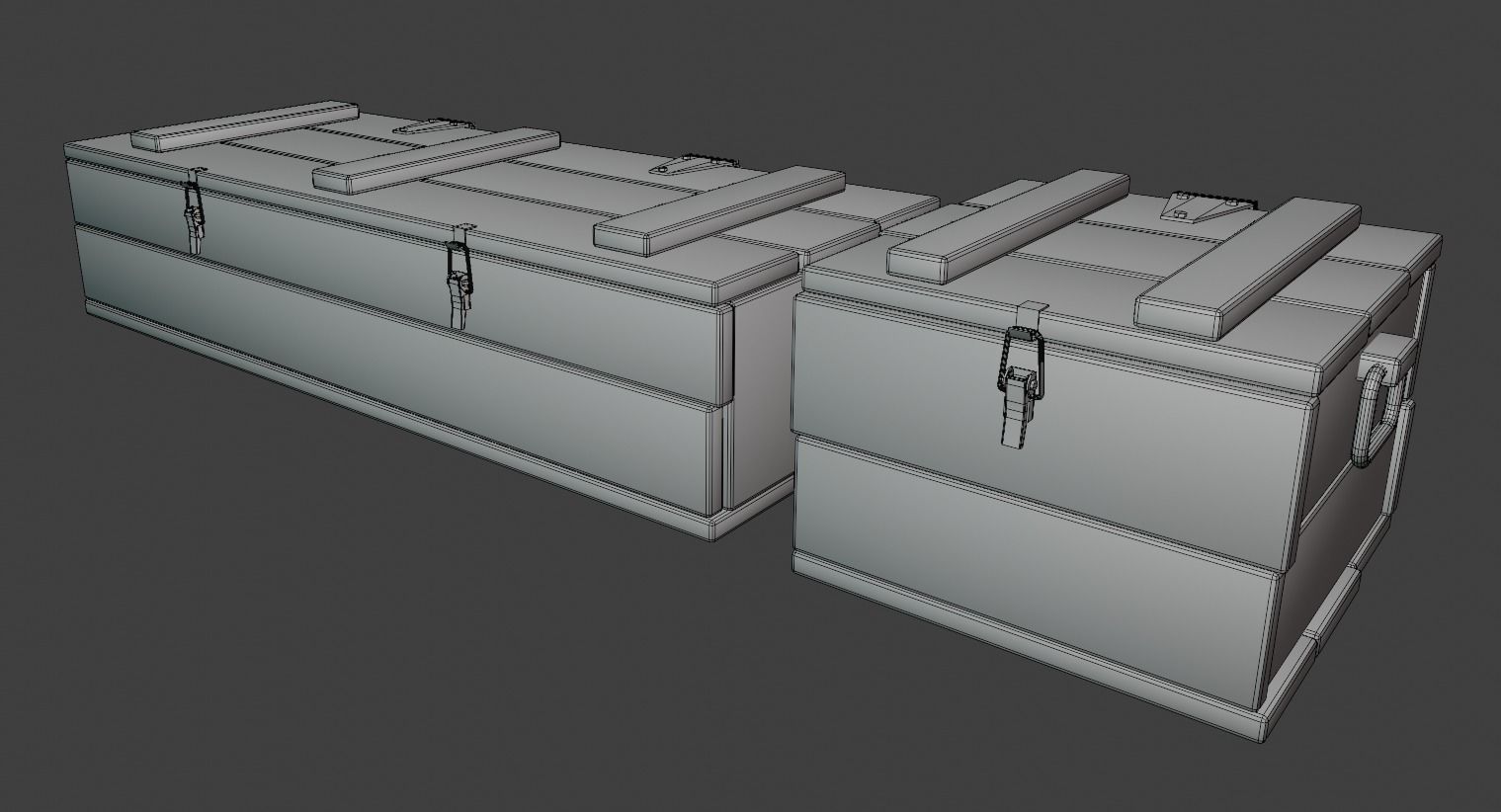 ww2 trench and bunker pack 3D model_24