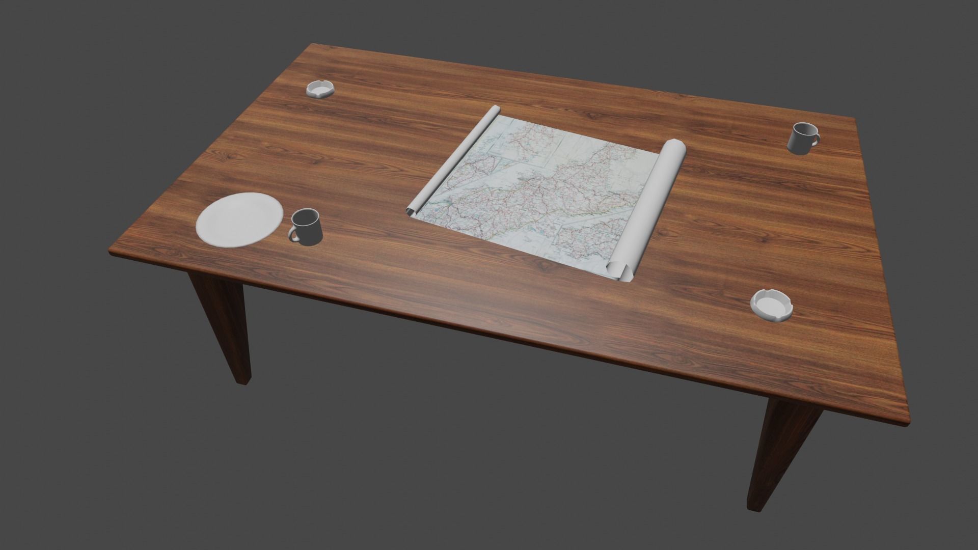 ww2 trench and bunker pack 3D model_38