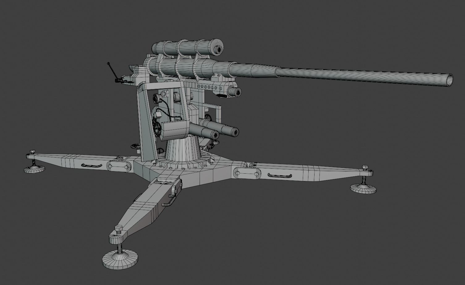 ww2 trench and bunker pack 3D model_27