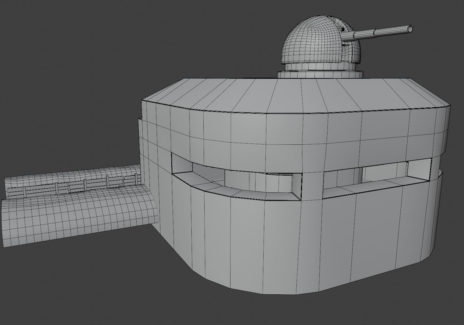 ww2 trench and bunker pack 3D model_47