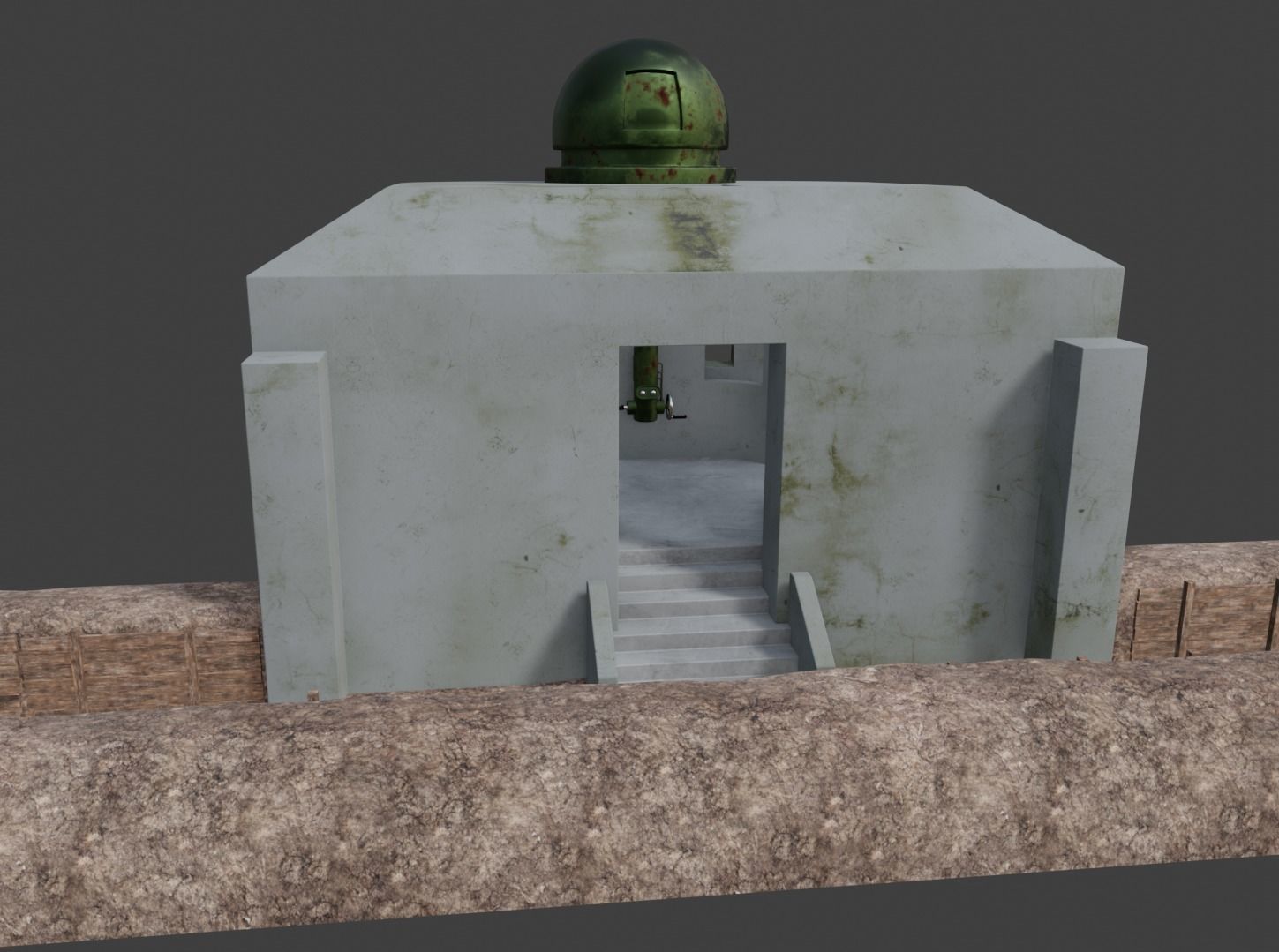 ww2 trench and bunker pack 3D model_50