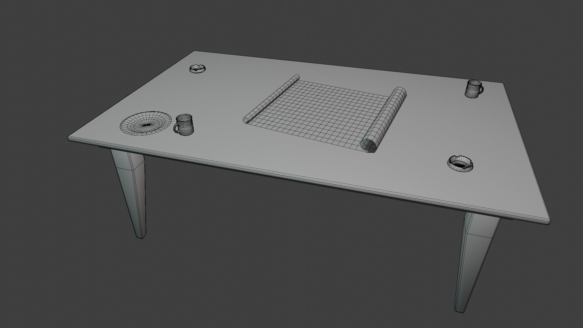 ww2 trench and bunker pack 3D model_39