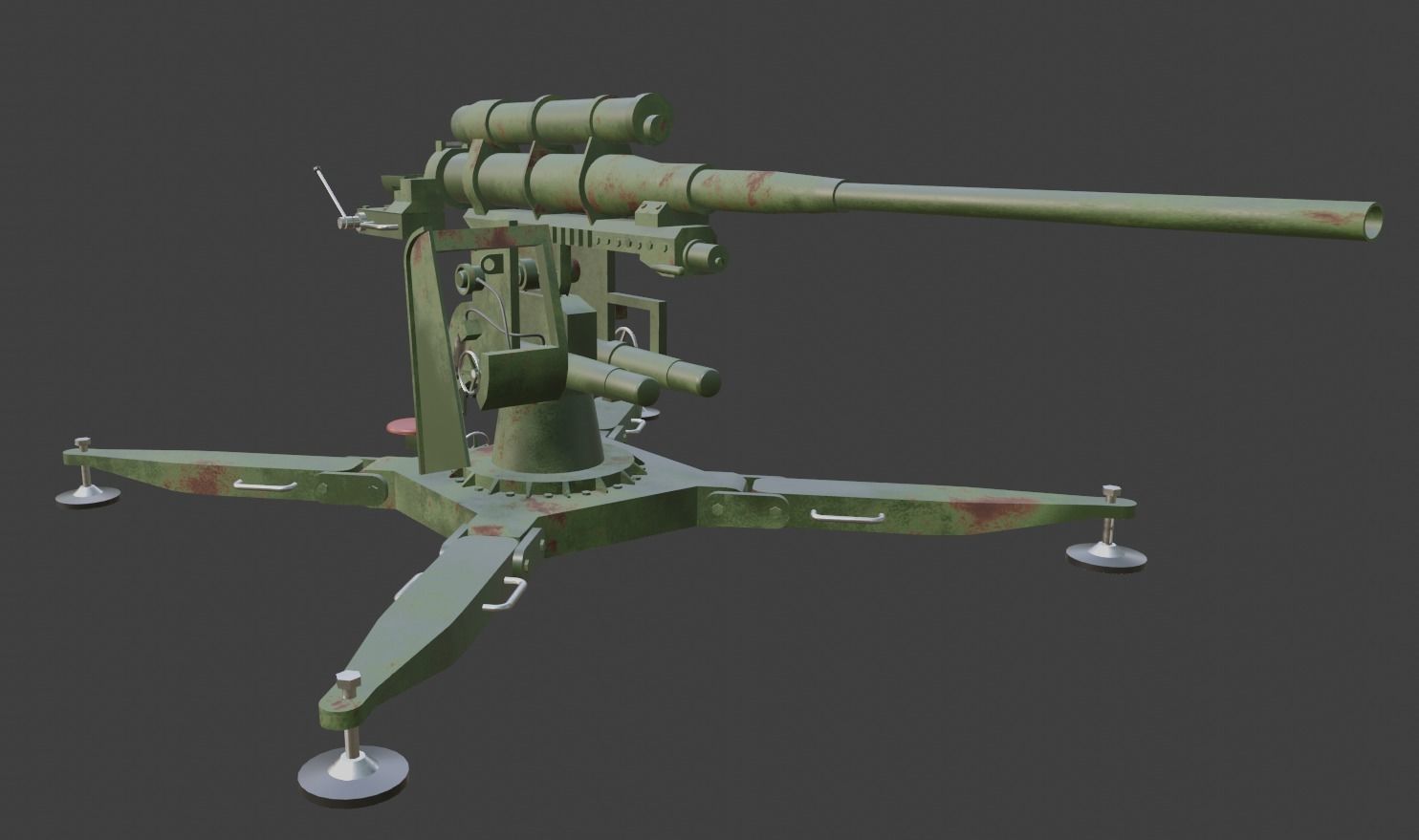 ww2 trench and bunker pack 3D model_25