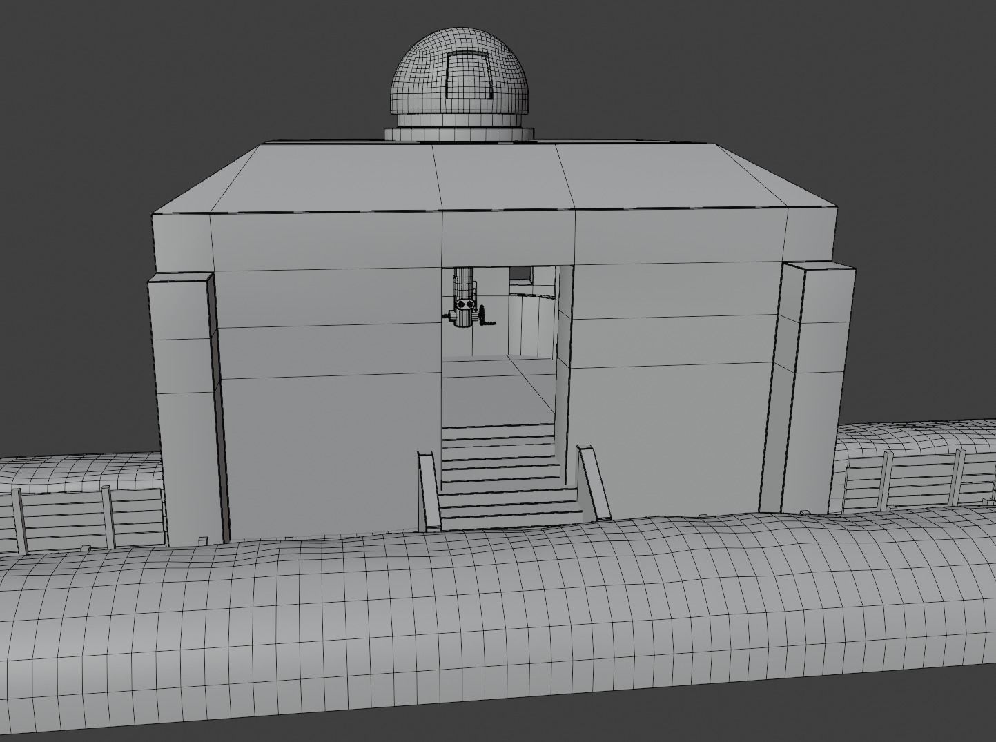 ww2 trench and bunker pack 3D model_49