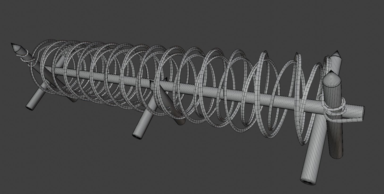 ww2 trench and bunker pack 3D model_40