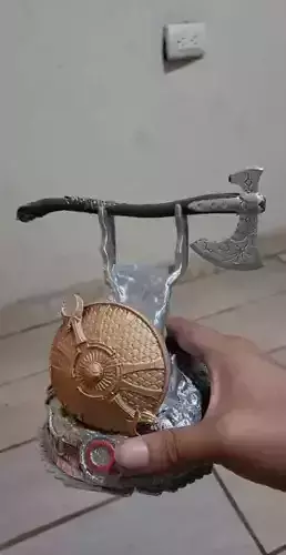 God od War PS4 joystick holder 3D print model 3D print model