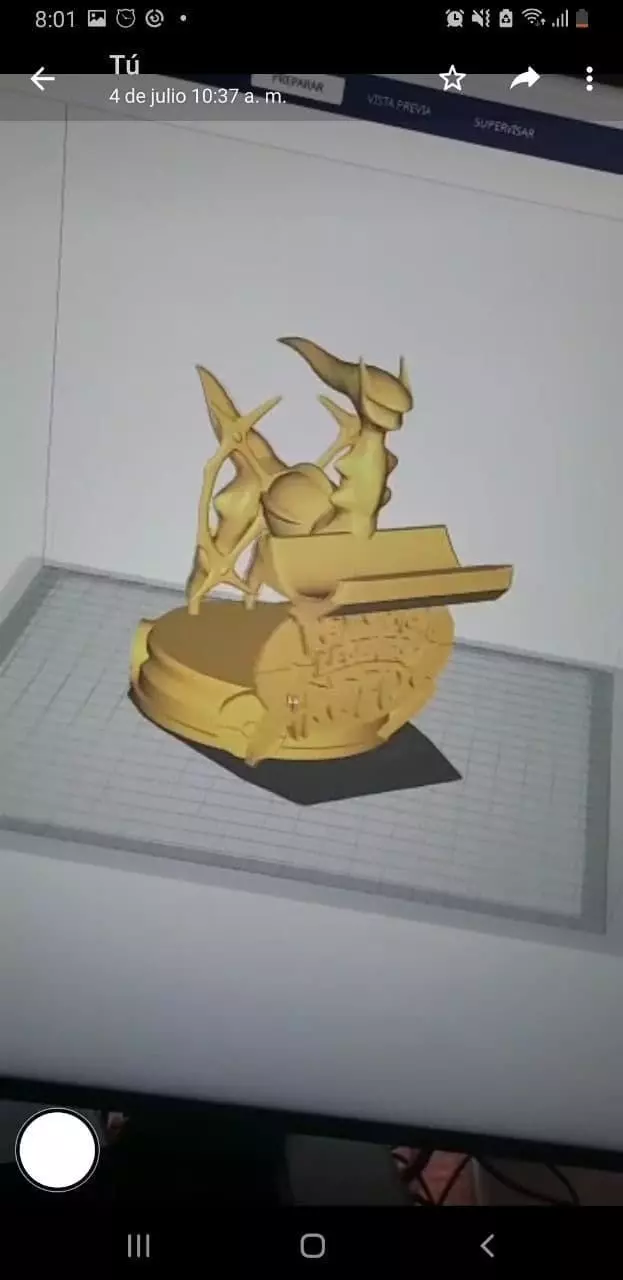 Pokemon Legends Arceus cellphone holder 3D print model 3D print model