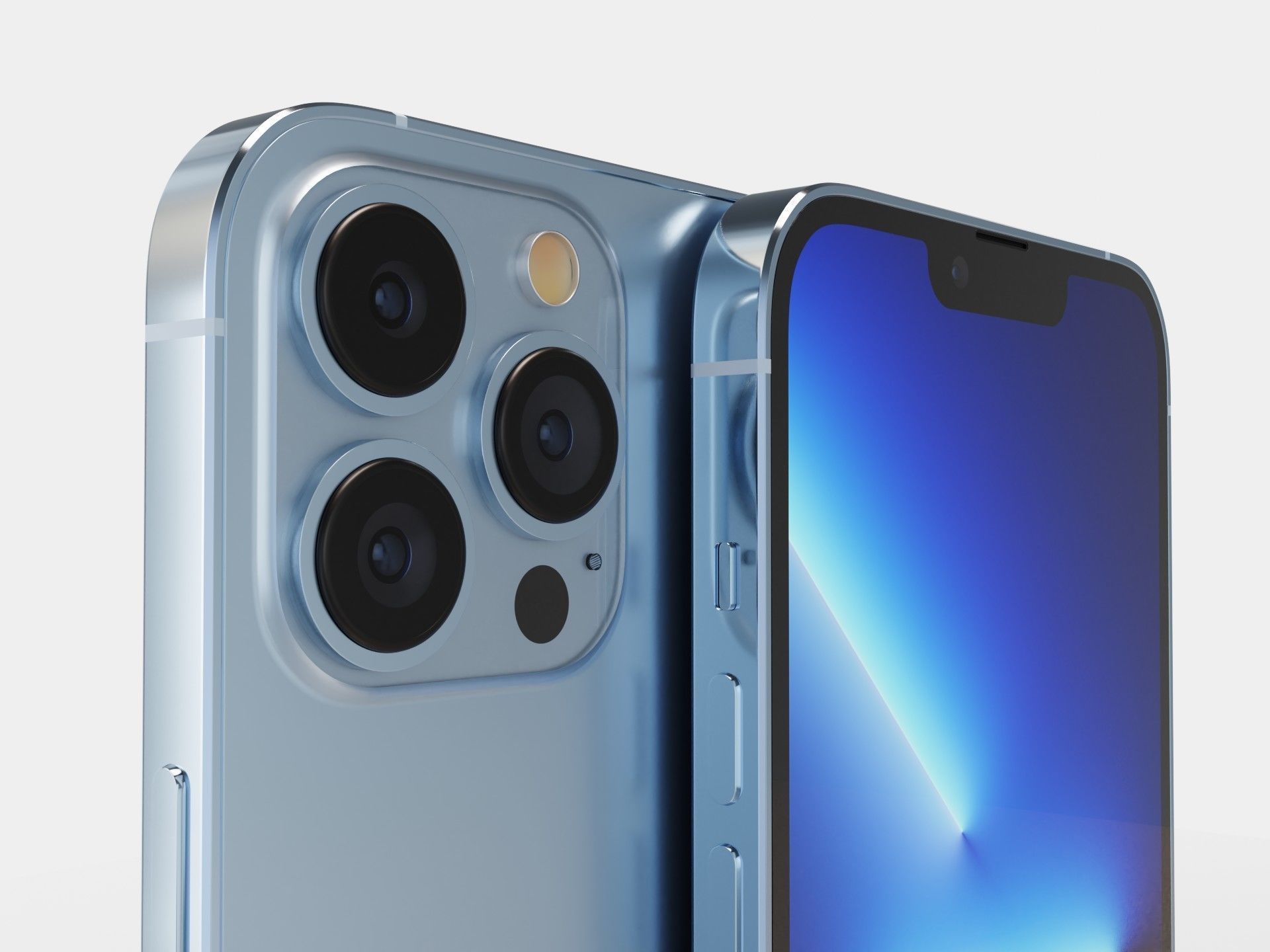 iPhone 13 Pro Max sierra blue 3D model_1