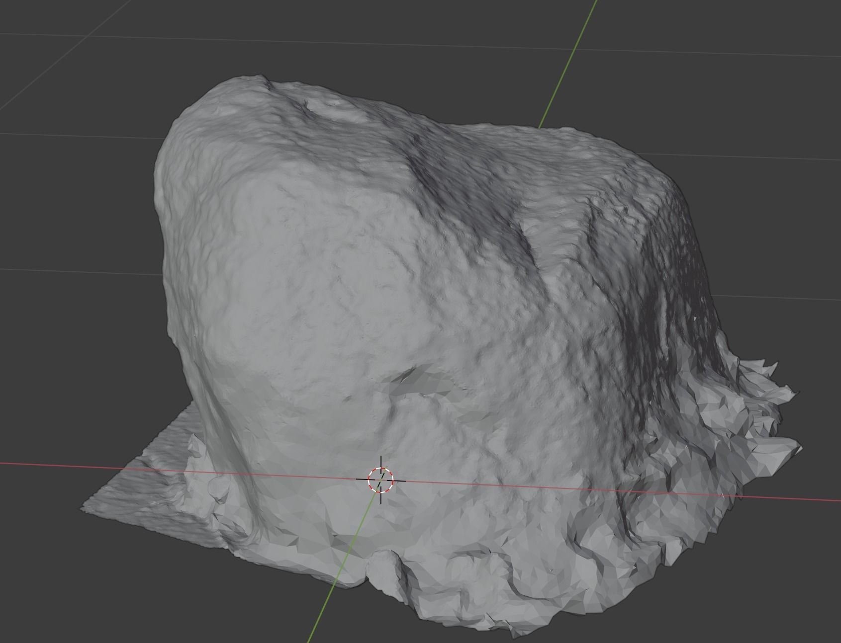 Rock in grass Free 3D model_5