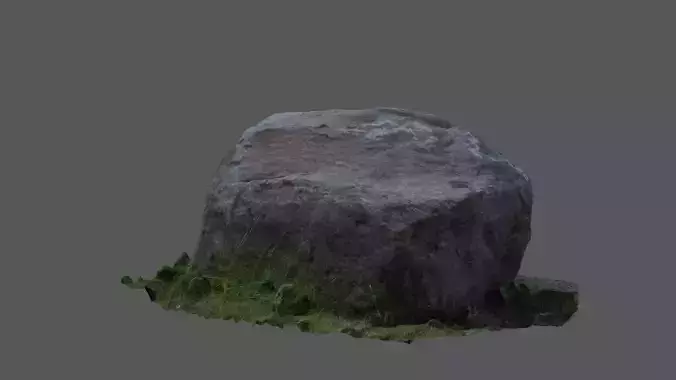 Rock in grass Free 3D model Rock in grass Free 3D model
