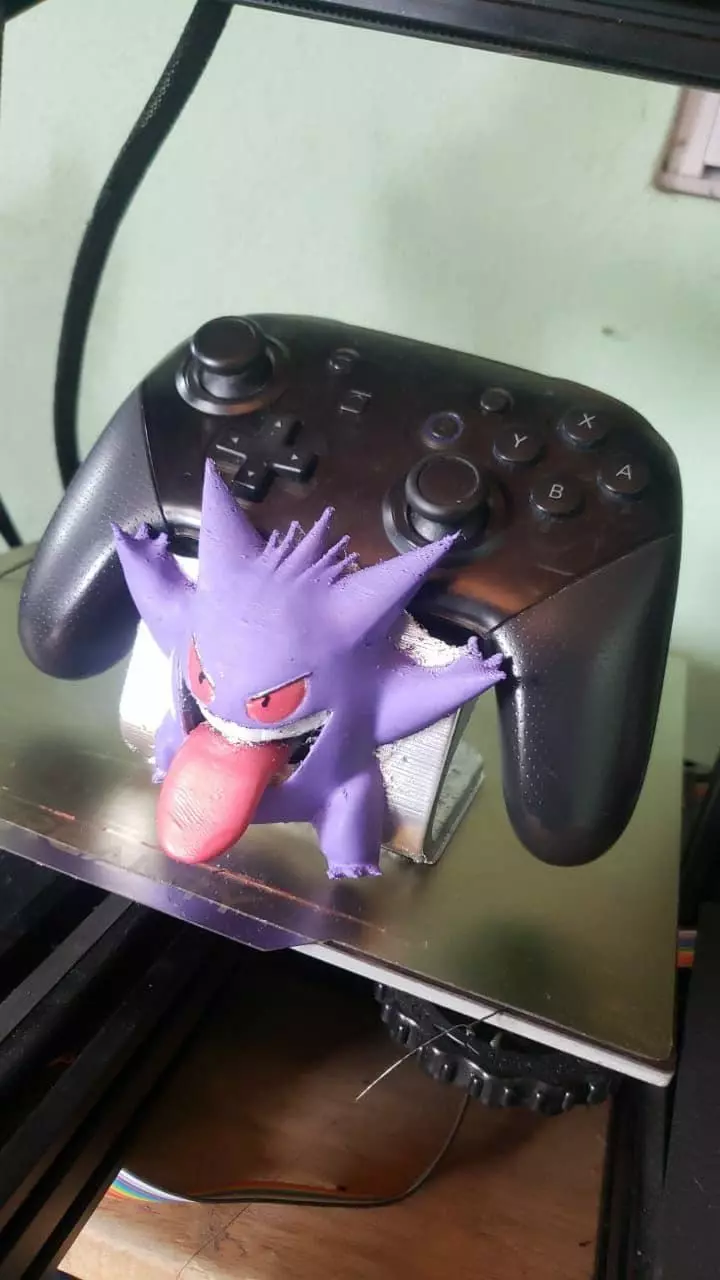 gengar nintendo switch pro holder 3D print model 3D print model