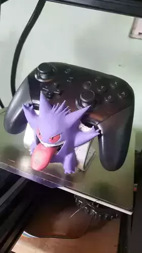 gengar nintendo switch pro holder 3D print model 3D print model