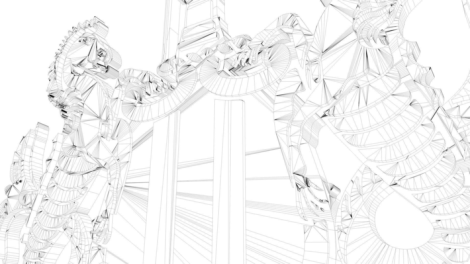 Newcastle Logo 3D model_11