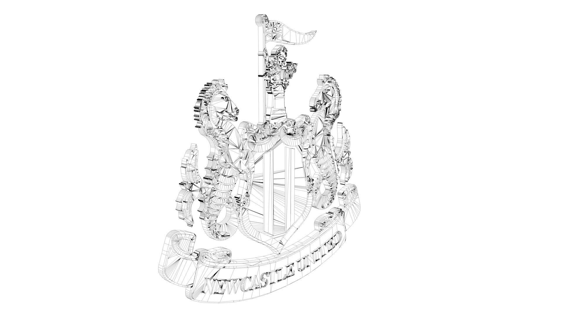 Newcastle Logo 3D model_9