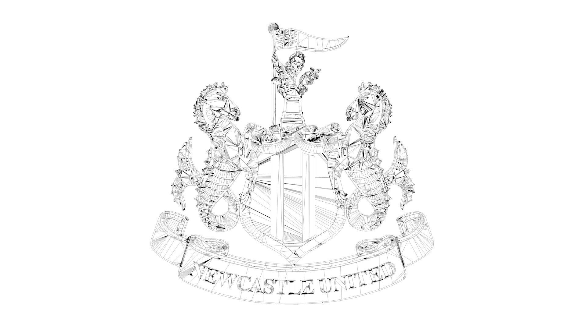 Newcastle Logo 3D model_6