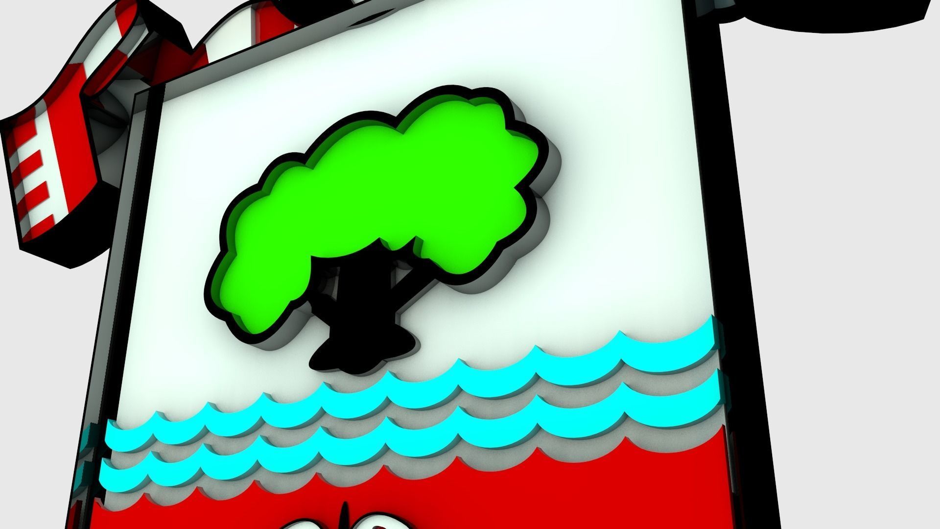 Southampton Logo 3D model_5