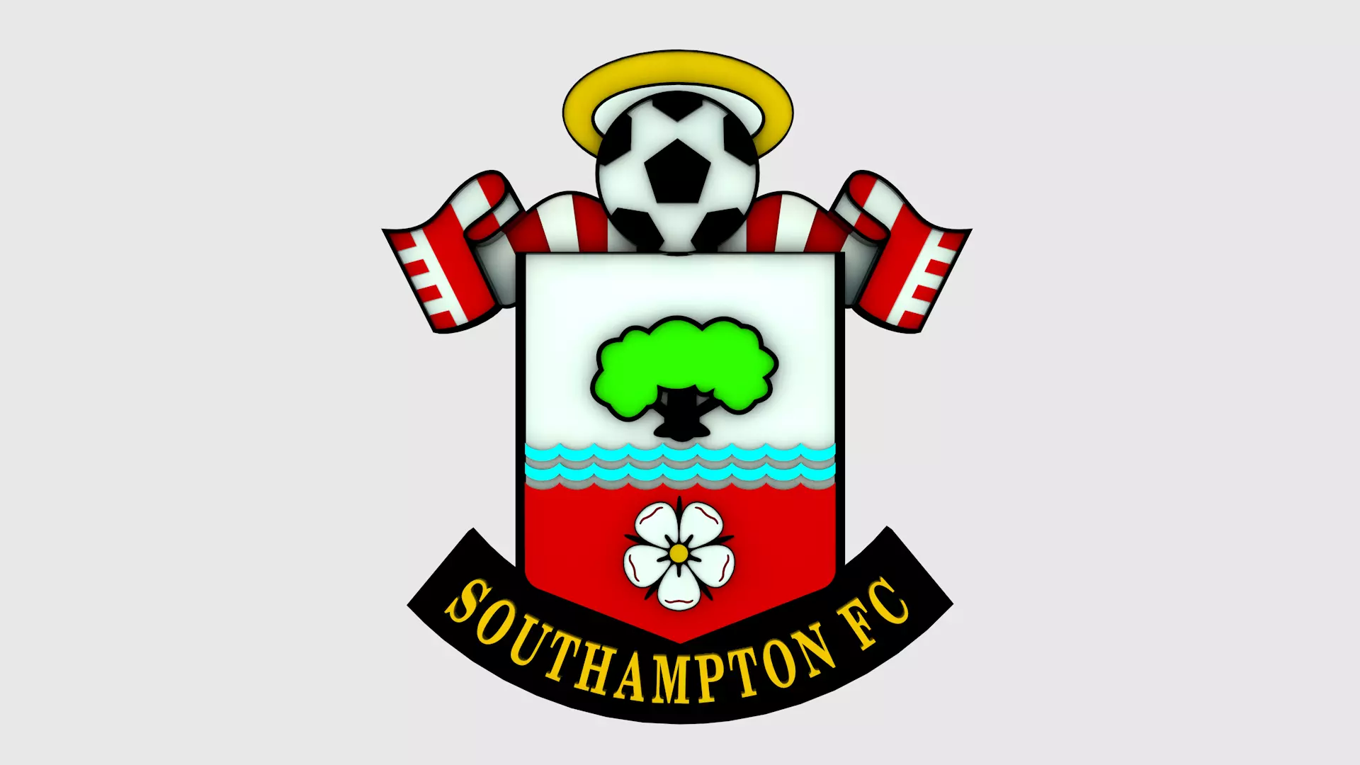 Southampton Logo 3D model_0