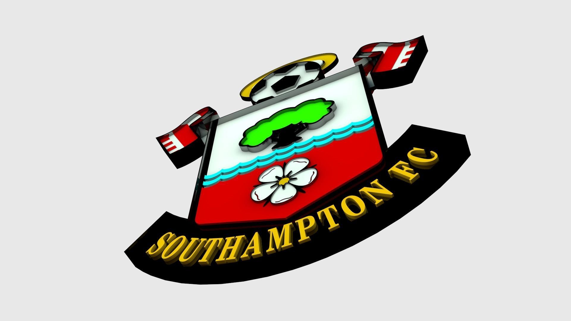 Southampton Logo 3D model_1