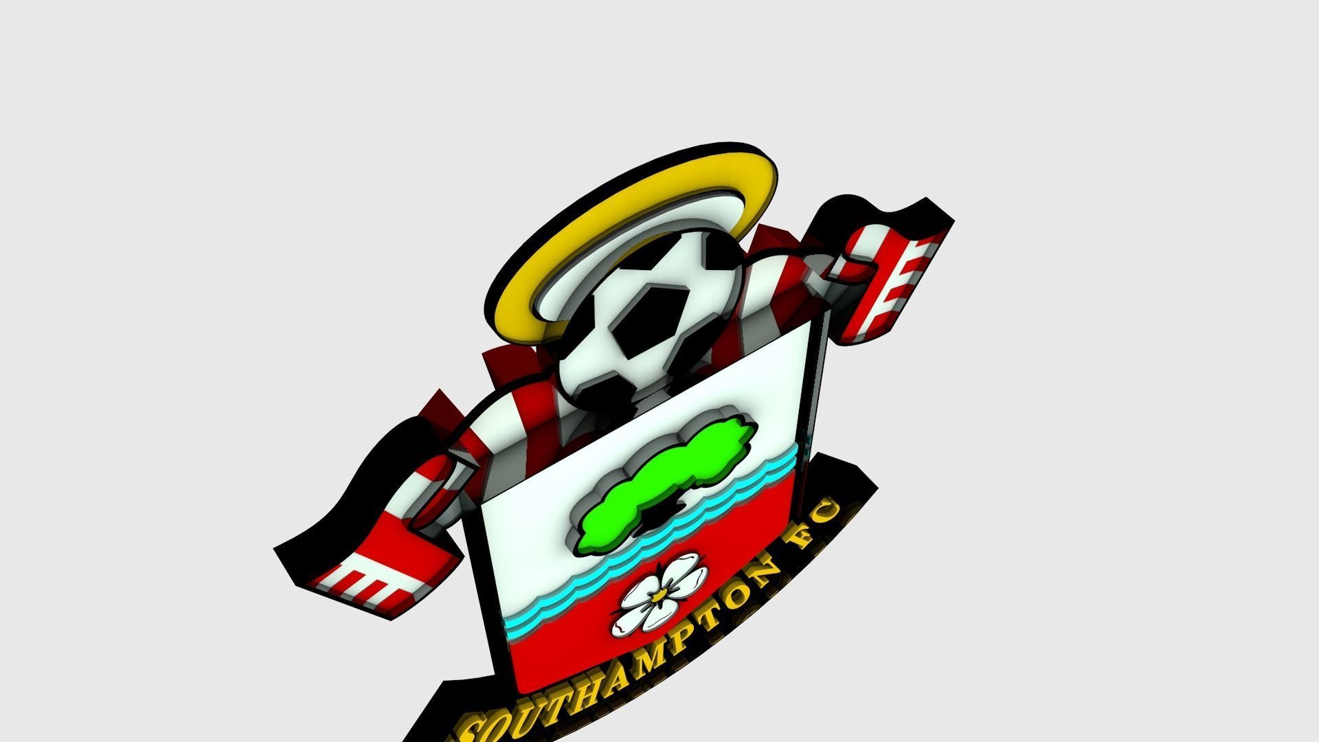 Southampton Logo 3D model_4
