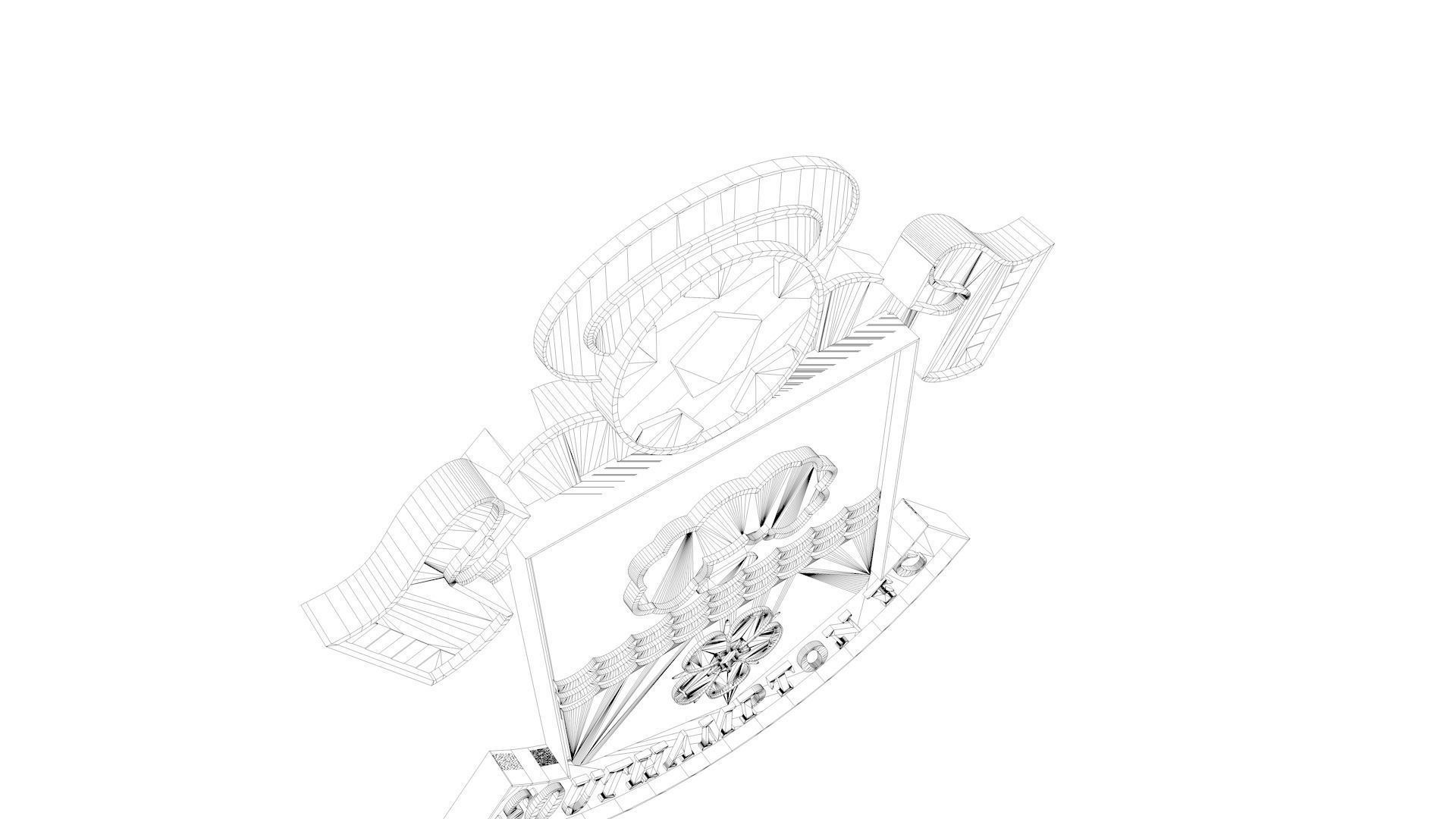 Southampton Logo 3D model_10