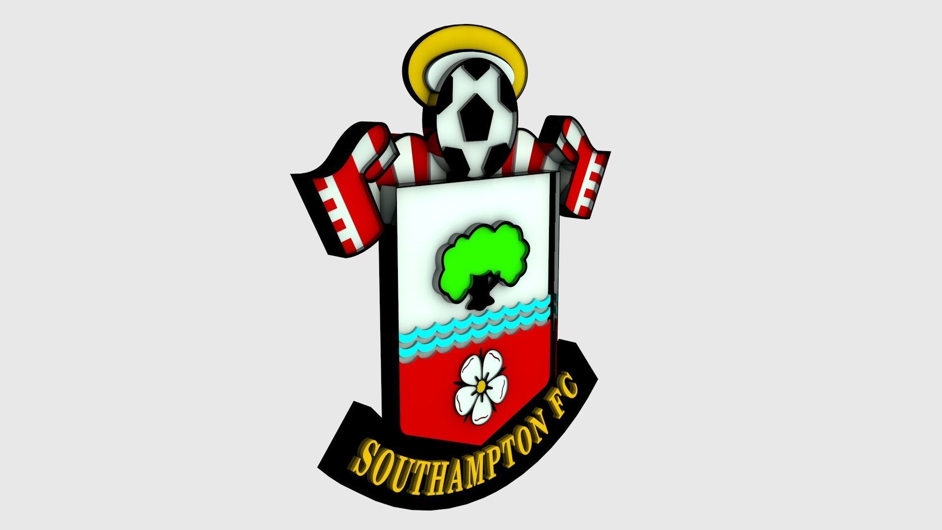 Southampton Logo 3D model_3