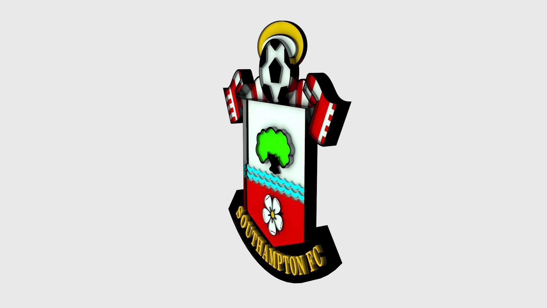 Southampton Logo 3D model_2