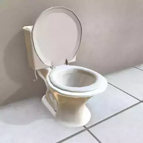 Toilet - Low poly - Game Ready Low-poly 3D model