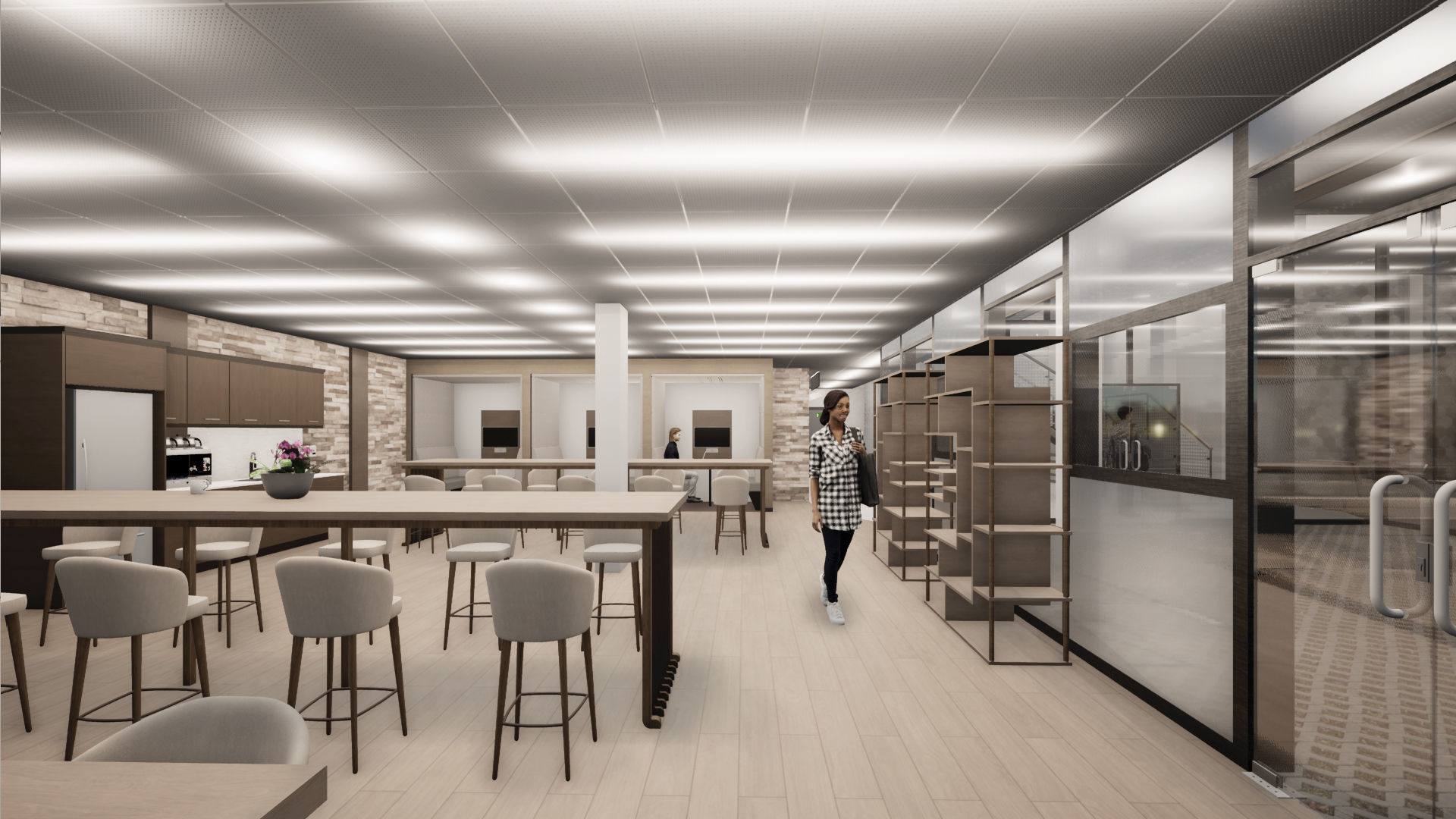 Coworking Space  3D model_7