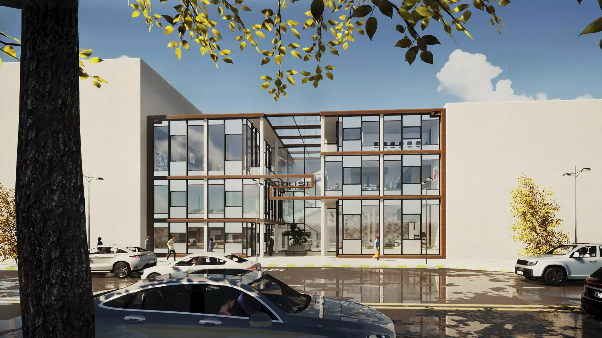 Coworking Space  3D model_0