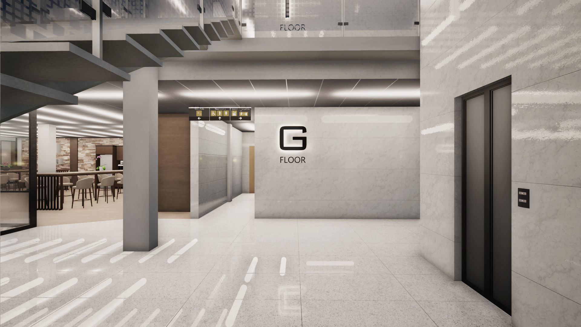 Coworking Space  3D model_4