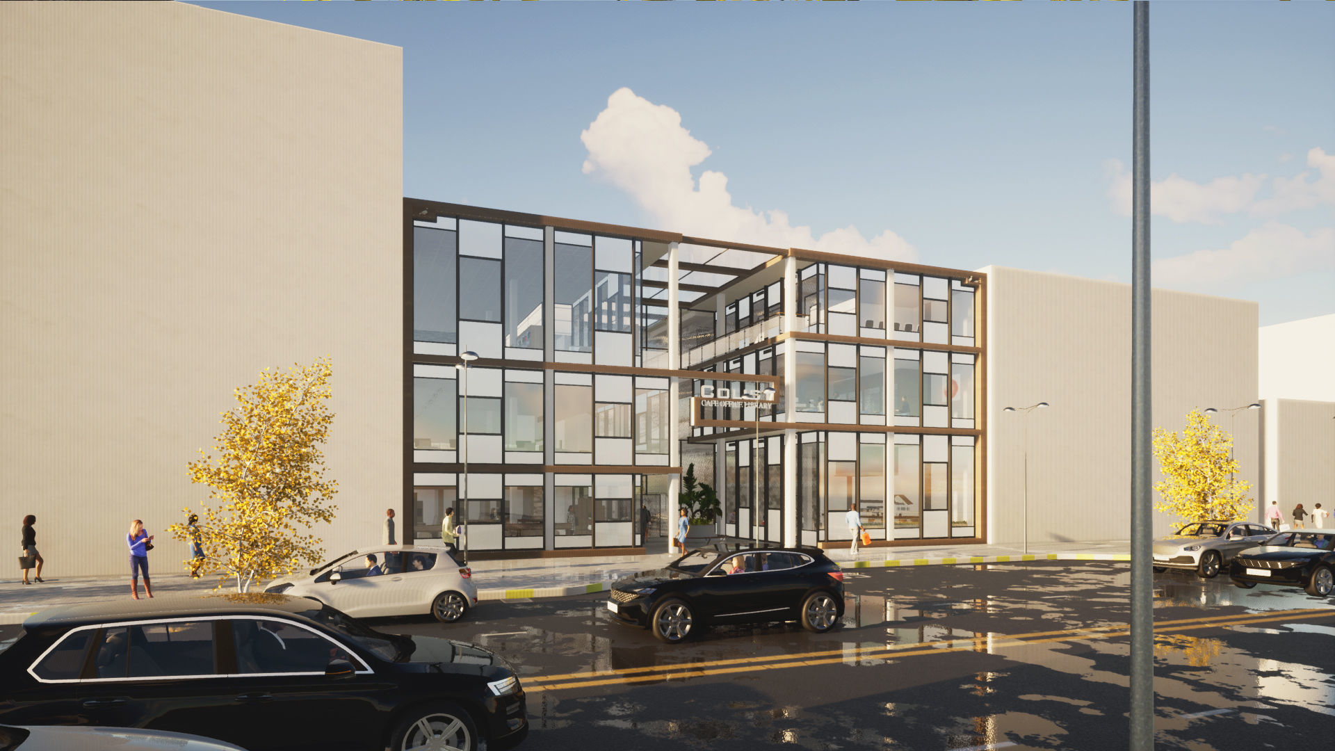 Coworking Space  3D model_2