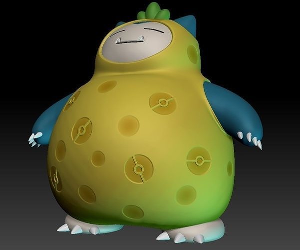 Pokemon Unite Snorlax Berry Style 3D print model