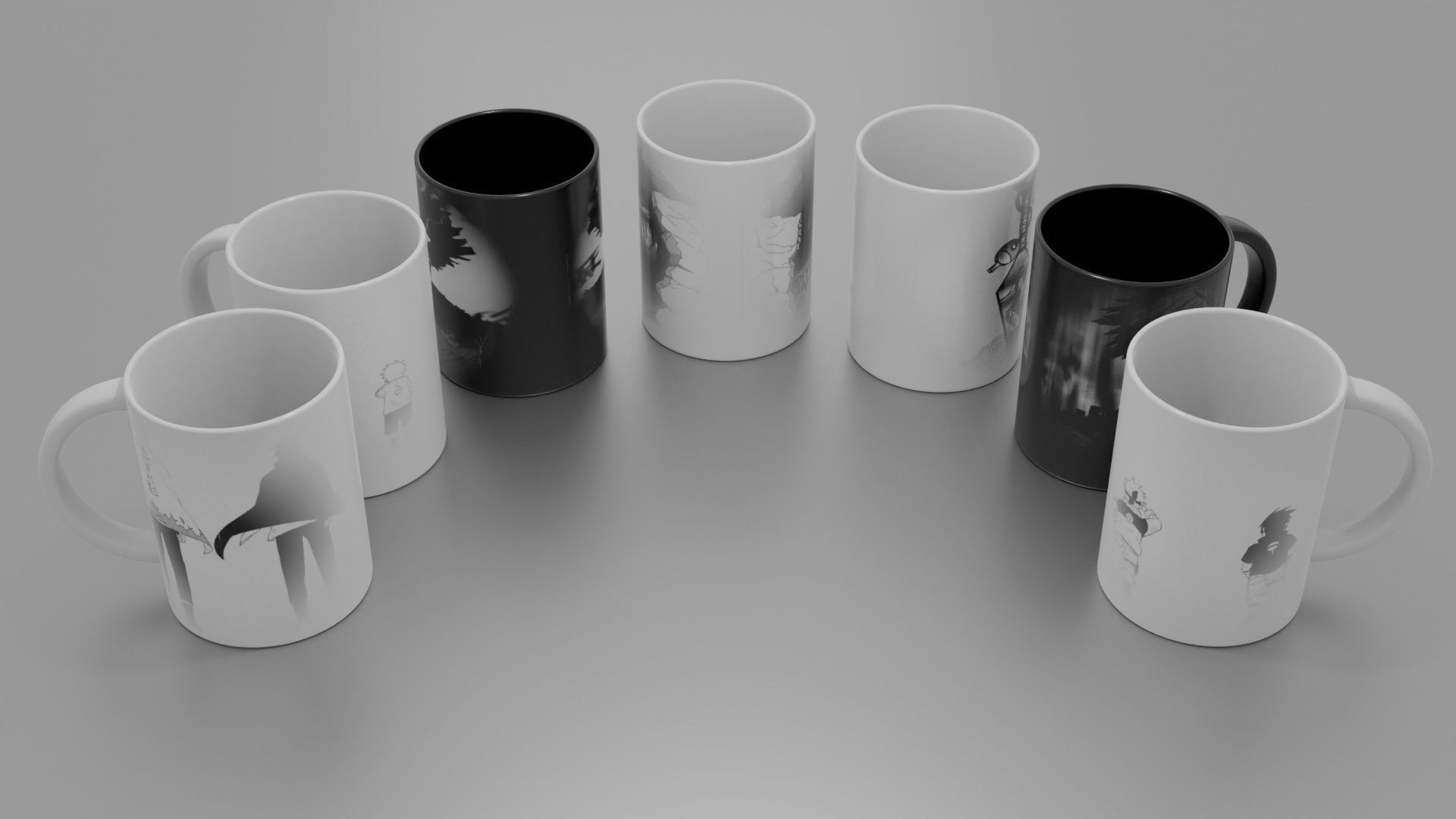 custom cups 2 Low-poly 3D model 3D model_1