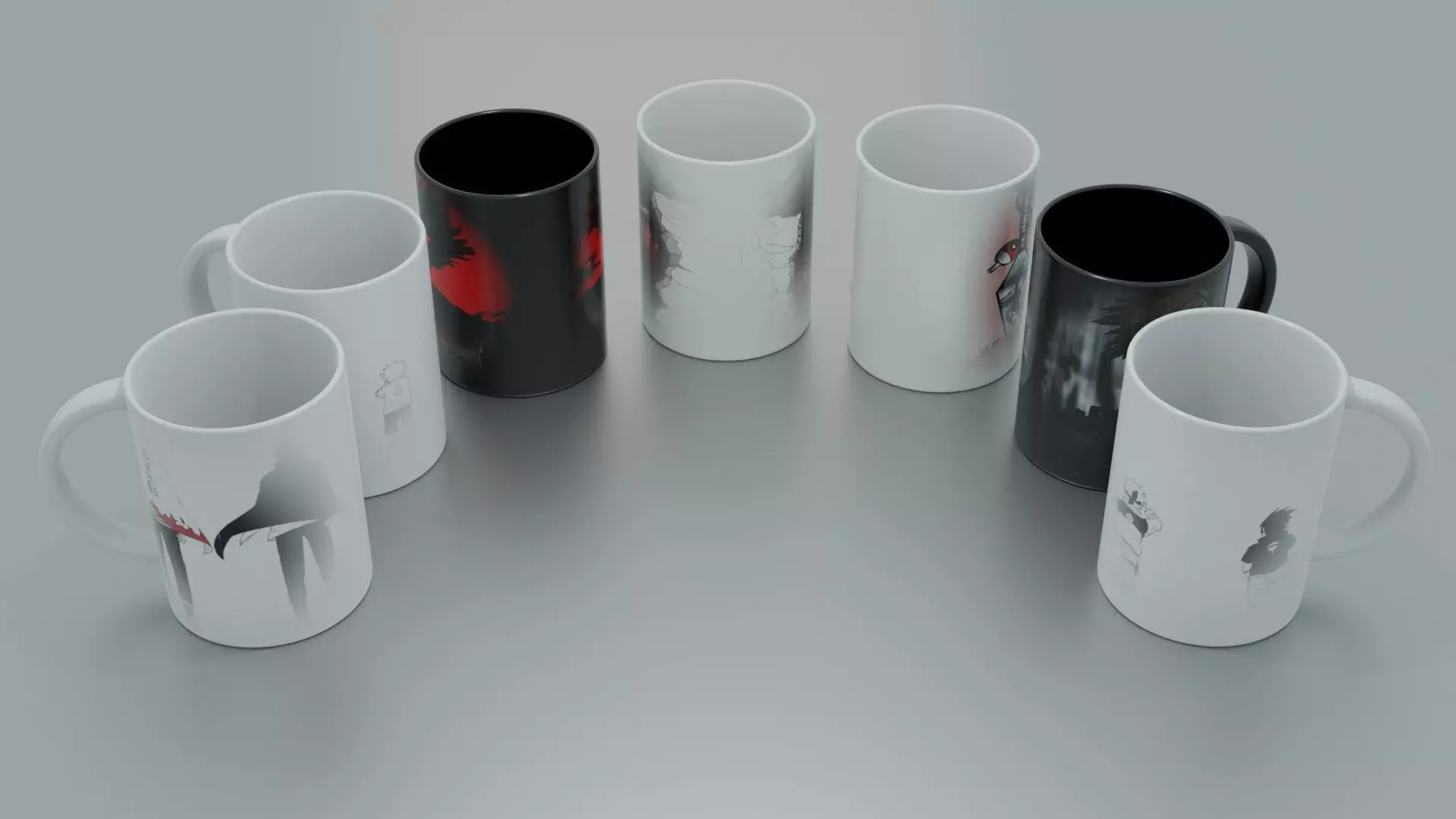 custom cups 2 Low-poly 3D model 3D model_0