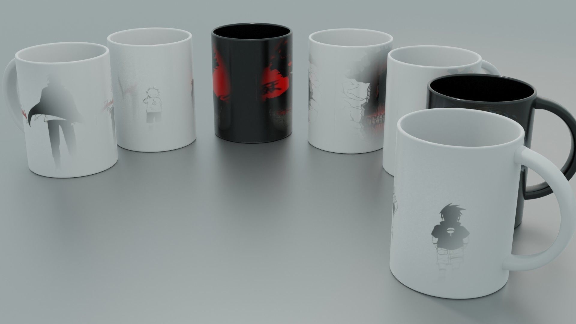 custom cups 2 Low-poly 3D model 3D model_3