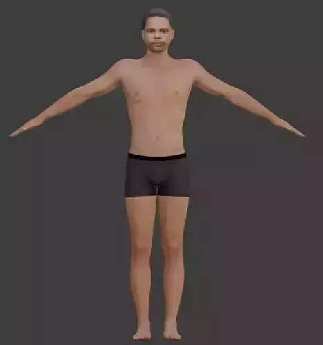 Wishbone man in underwear