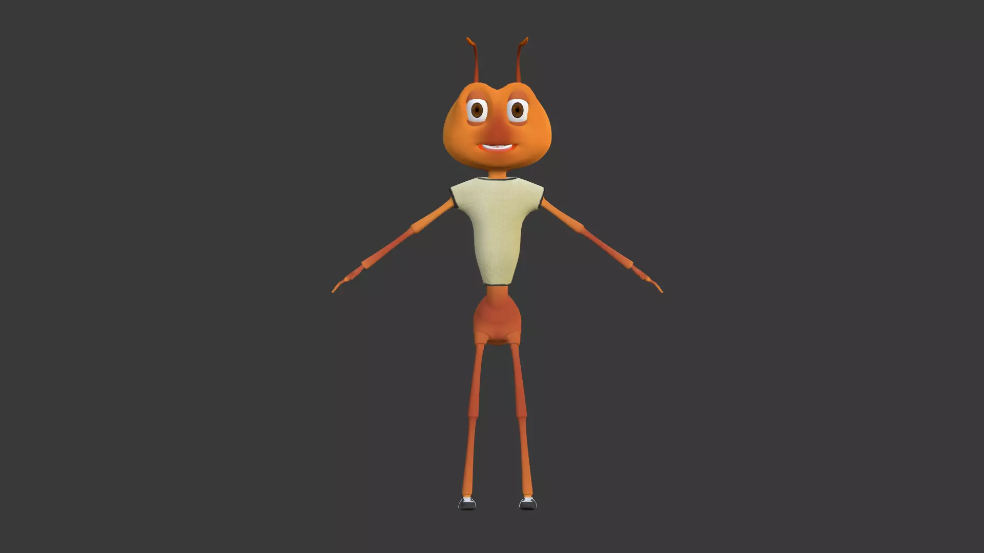 Ant Character Low-poly 3D model