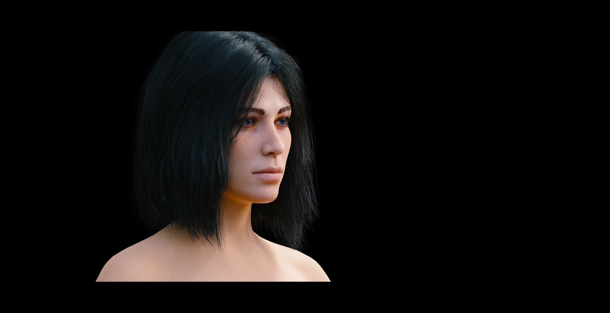 Neno - Realistic rigged Female 3D model_2