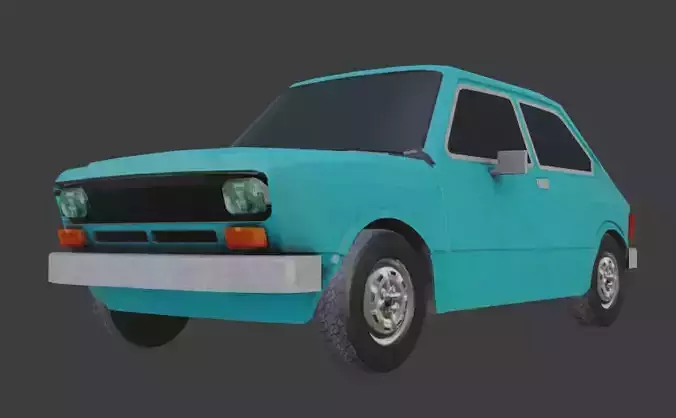Fiat 147 Low-poly 3D model