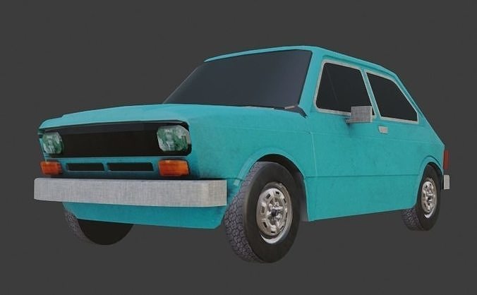 Fiat 147 Low-poly 3D model